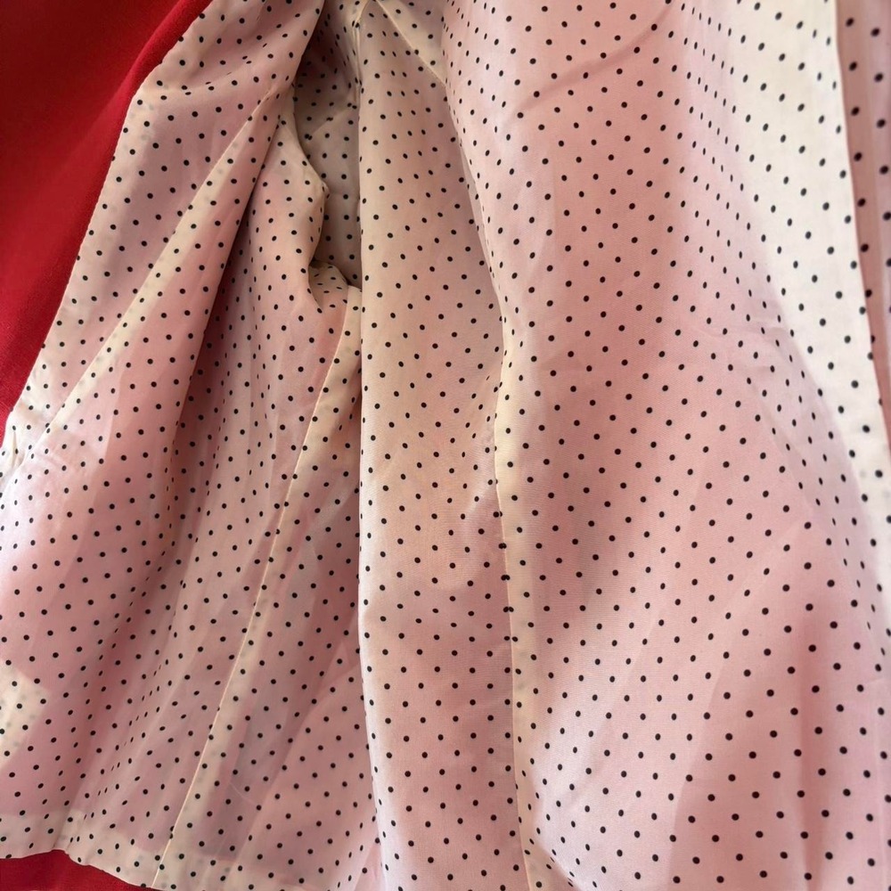 I.N.Y. Red Open Front Cropped Blazer Jacket 1X Plus Size - Picture 4 of 4